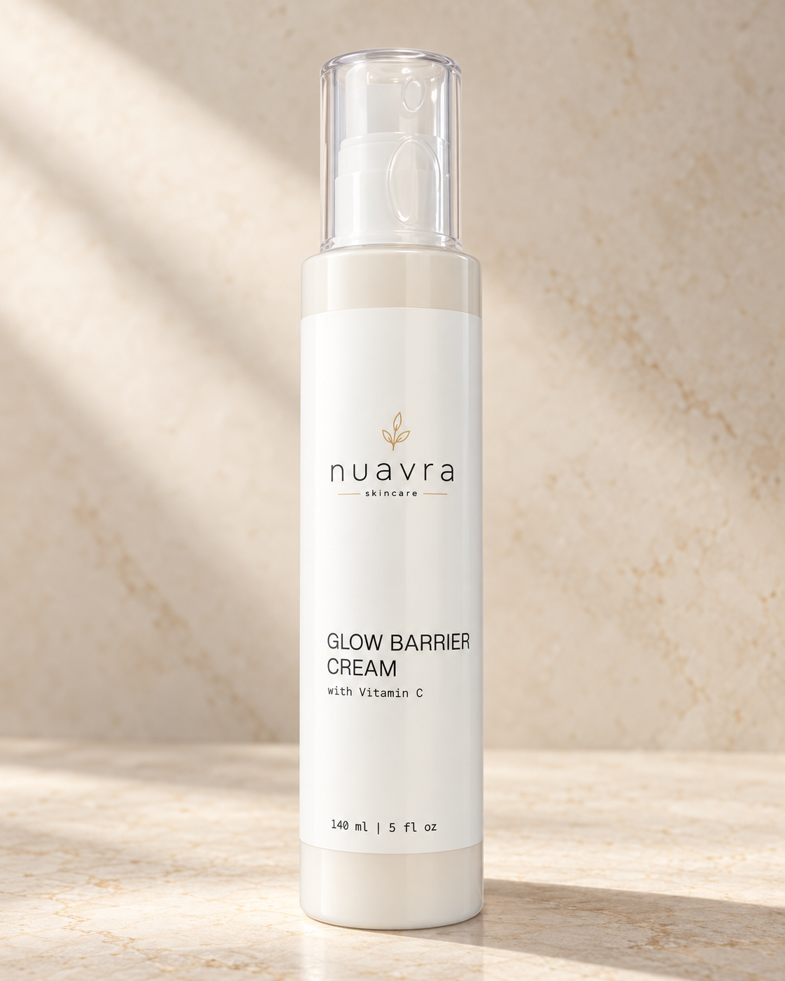 nuavra Glow Barrier Cream pump bottle